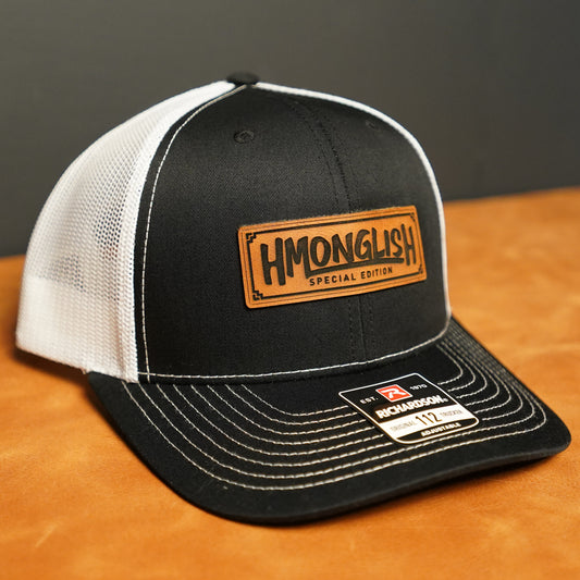 Hmonglish Leather Patch Hat