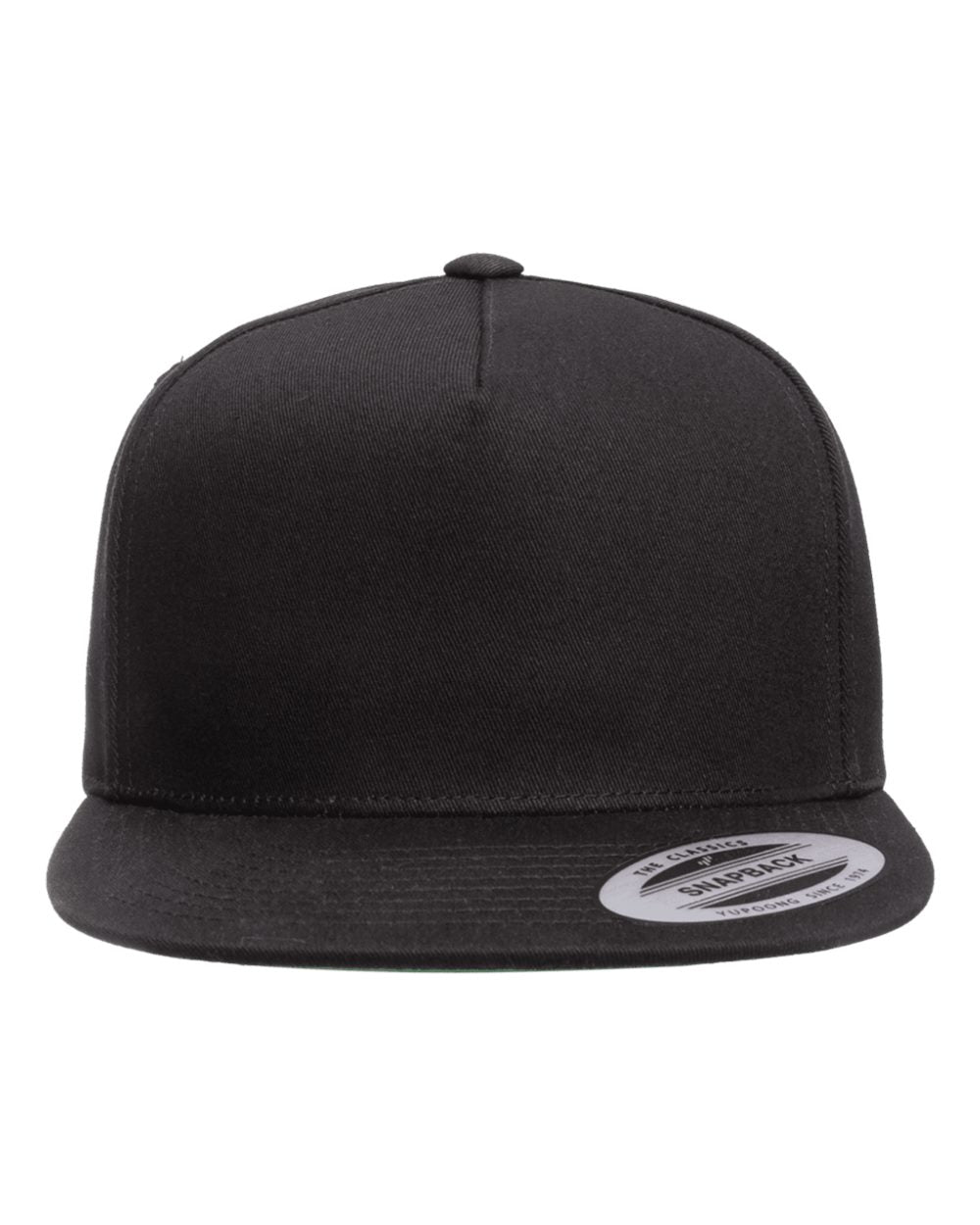 Flat Bill Yupoong Snapback- Custom Leather Hat Patch